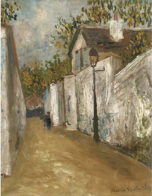 Rue Saint Vincent And The House With A Thatched Roof In Montmartre — Maurice Utrillo