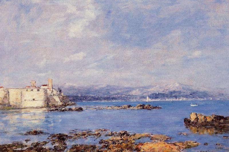 The Rocks Of L'ilette And The Fortifications — Eugène Louis Boudin