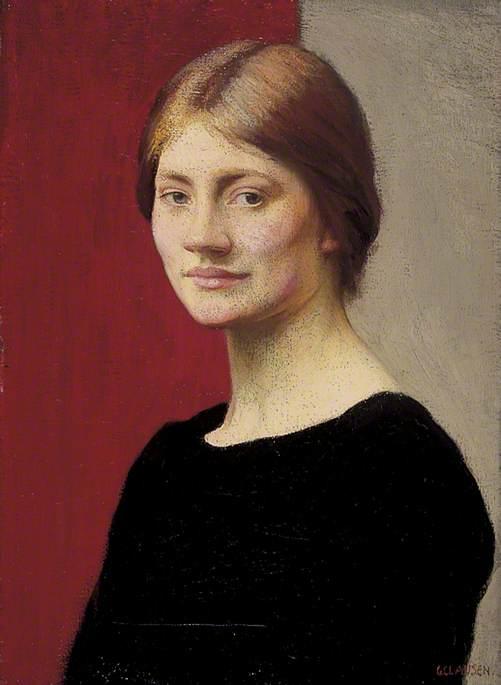 A Girl In Black — Sir George Clausen