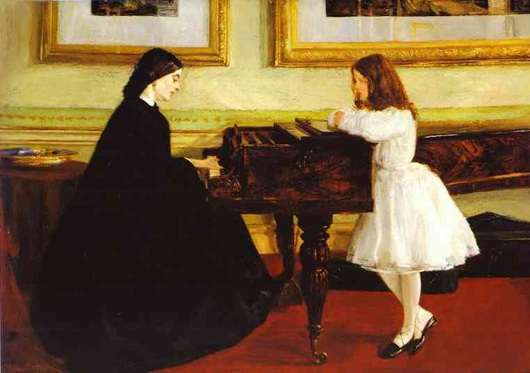 At The Piano — James Abbott Mcneill Whistler