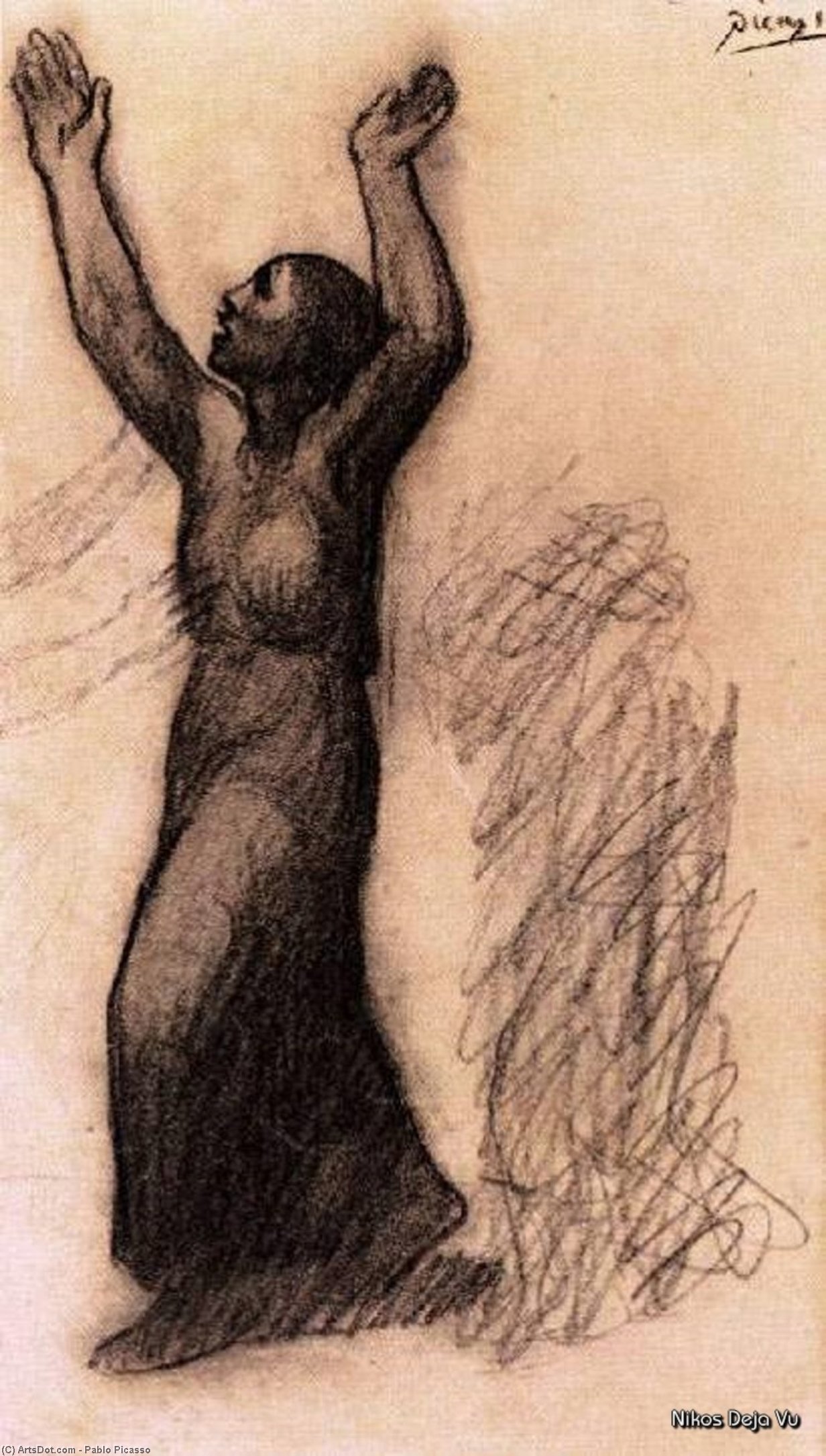 Frau Mit Erhobenen Armen — Pablo Picasso