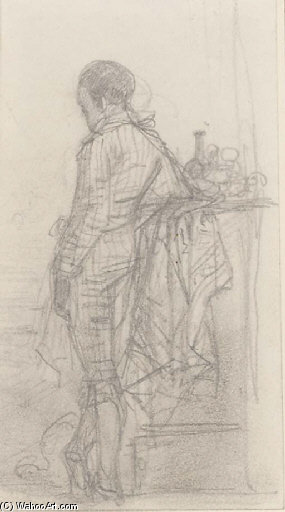 Study Of A Young Boy, Observed From Behind — Joseph Nash The Younger