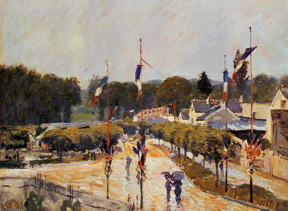 Fourteenth Of July At Marly-le-roi — Alfred Sisley