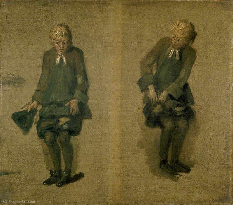 Two Sketches Of David Garrick As Abel Drugger In 'the Alchymist' — Johann Zoffany