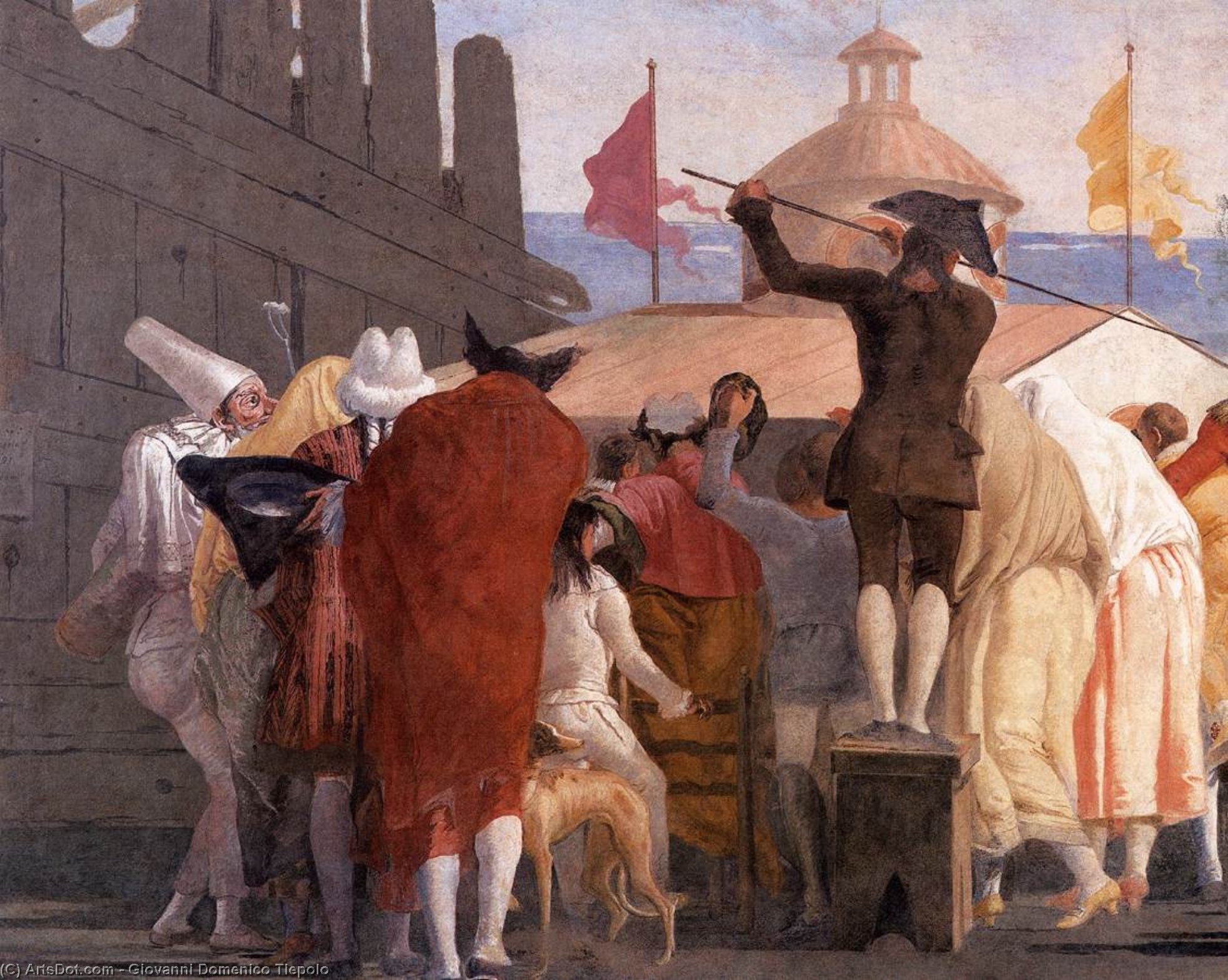 Mondo Novo (detail) — Giovanni Domenico Tiepolo