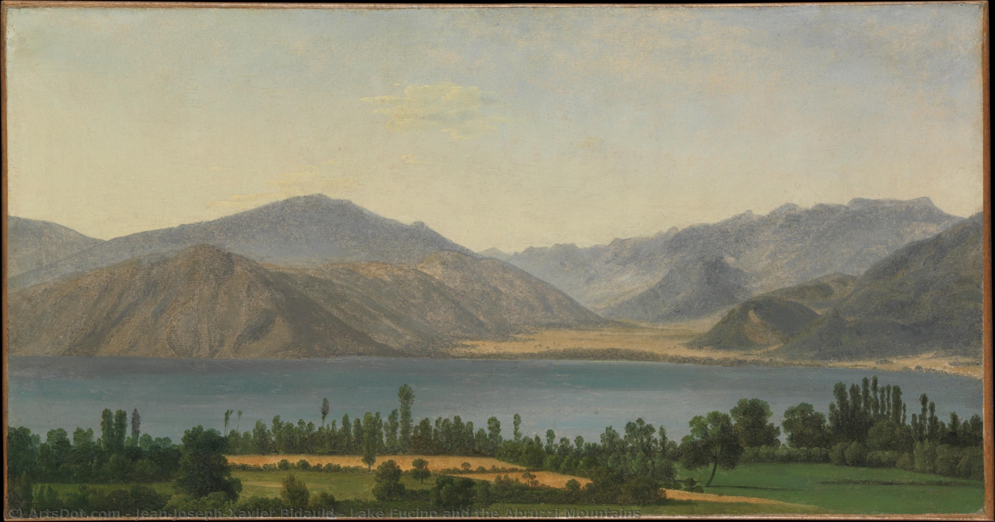 Lake Fucino And The Abruzzi Mountains — Jean-joseph-xavier Bidauld