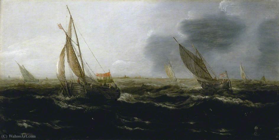 Dutch Vessels In A Strong Breeze — Jan Porcellis