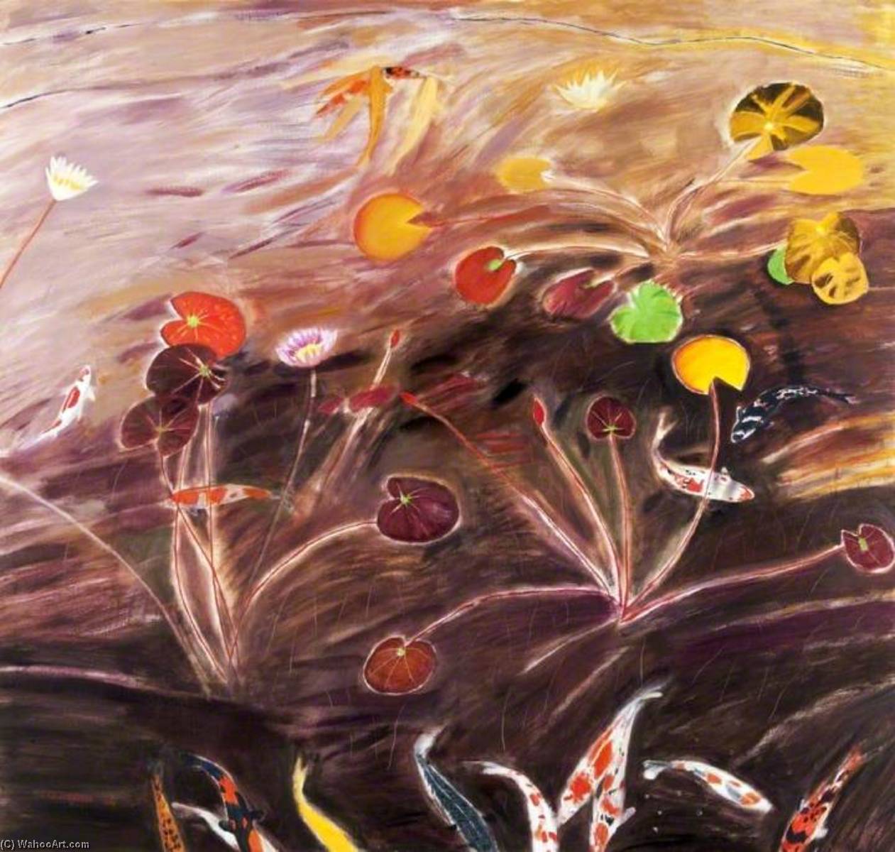 Water Lilies And Koi Carp — Елизавета Виолет Блэкдер