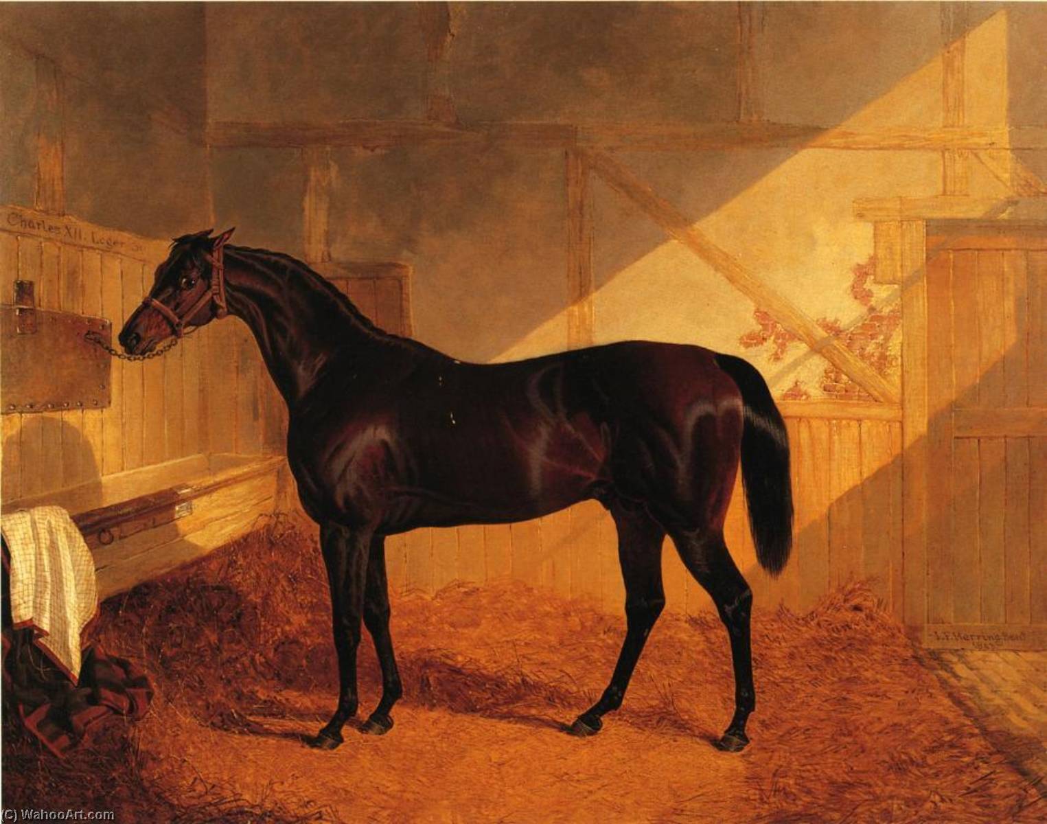 Mr. Johnstone's Charles Xii In A Stable — John Frederick Herring Senior