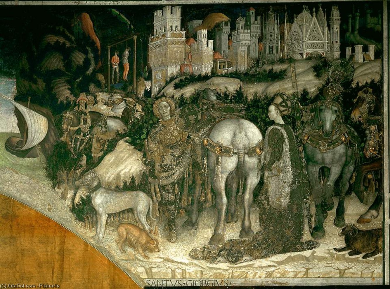 St George And The Princess Of Trebizond, — Pisanello