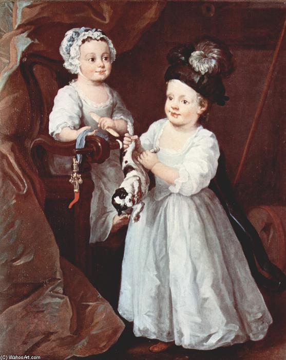 Retrato De Lady Mary Grey Y Lord George Grey — William Hogarth