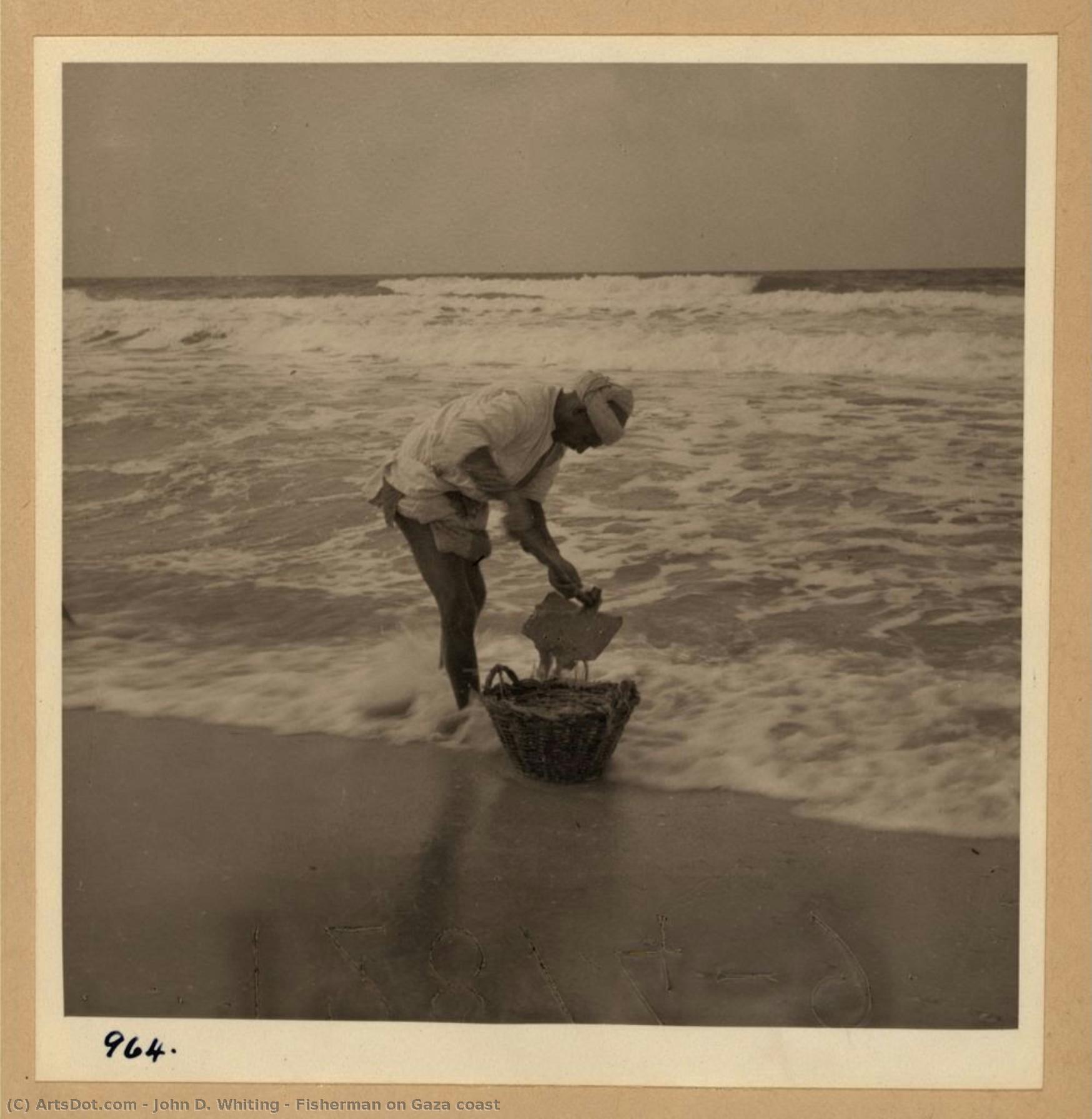 Fisherman On Gaza Coast — John D. Whiting