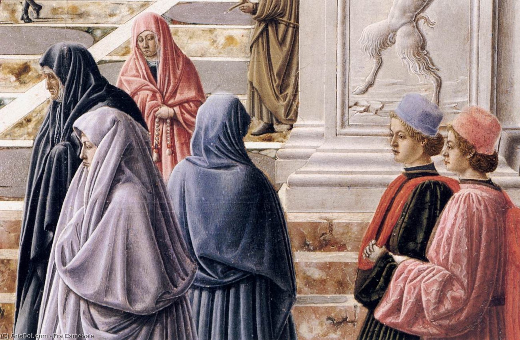 The Presentation Of The Virgin In The Temple (detail) — Fra Carnevale