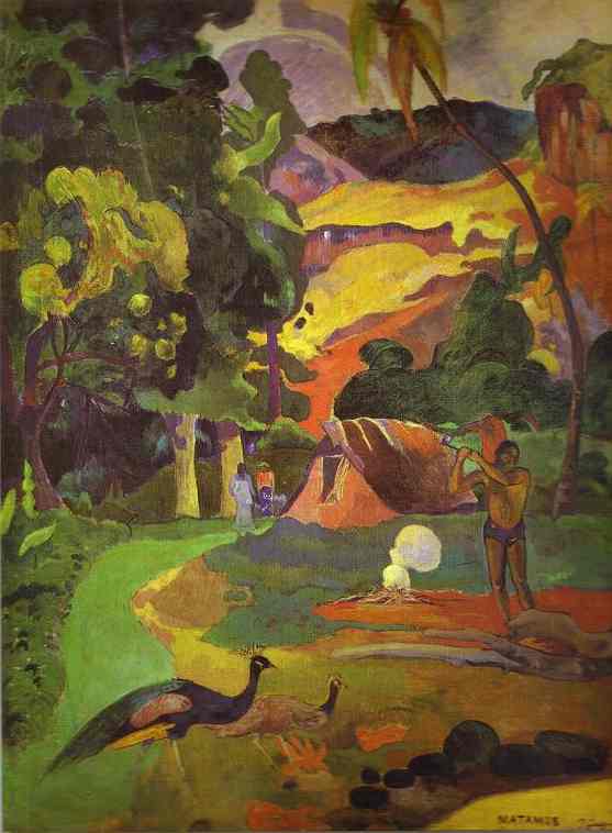 Matamoe (landscape With Peacocks) — Eugène Henri Paul Gauguin