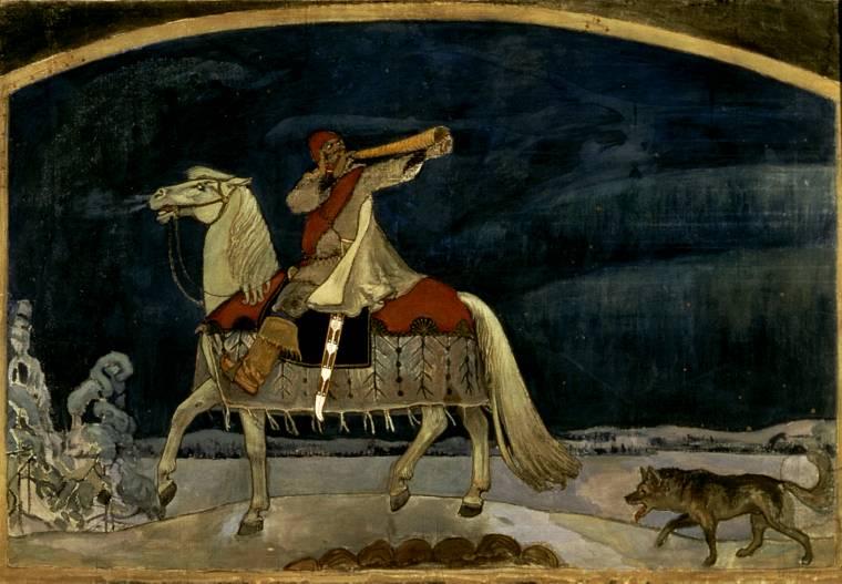 Kullervo Departs For The War — Akseli Gallen-kallela