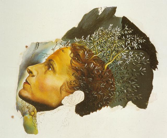 El Comienzo Automático De Un Retrato De Gala (incompleto) — Salvador Dalí