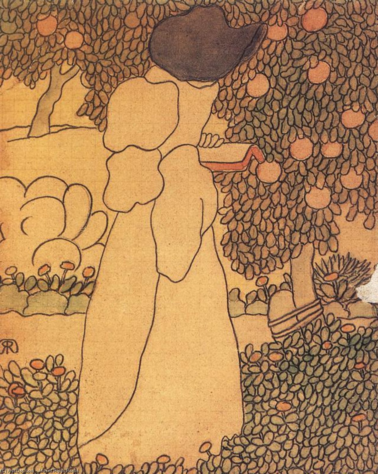 Woman In The Garden (also Known As Walking Woman) — József Rippl-rónai