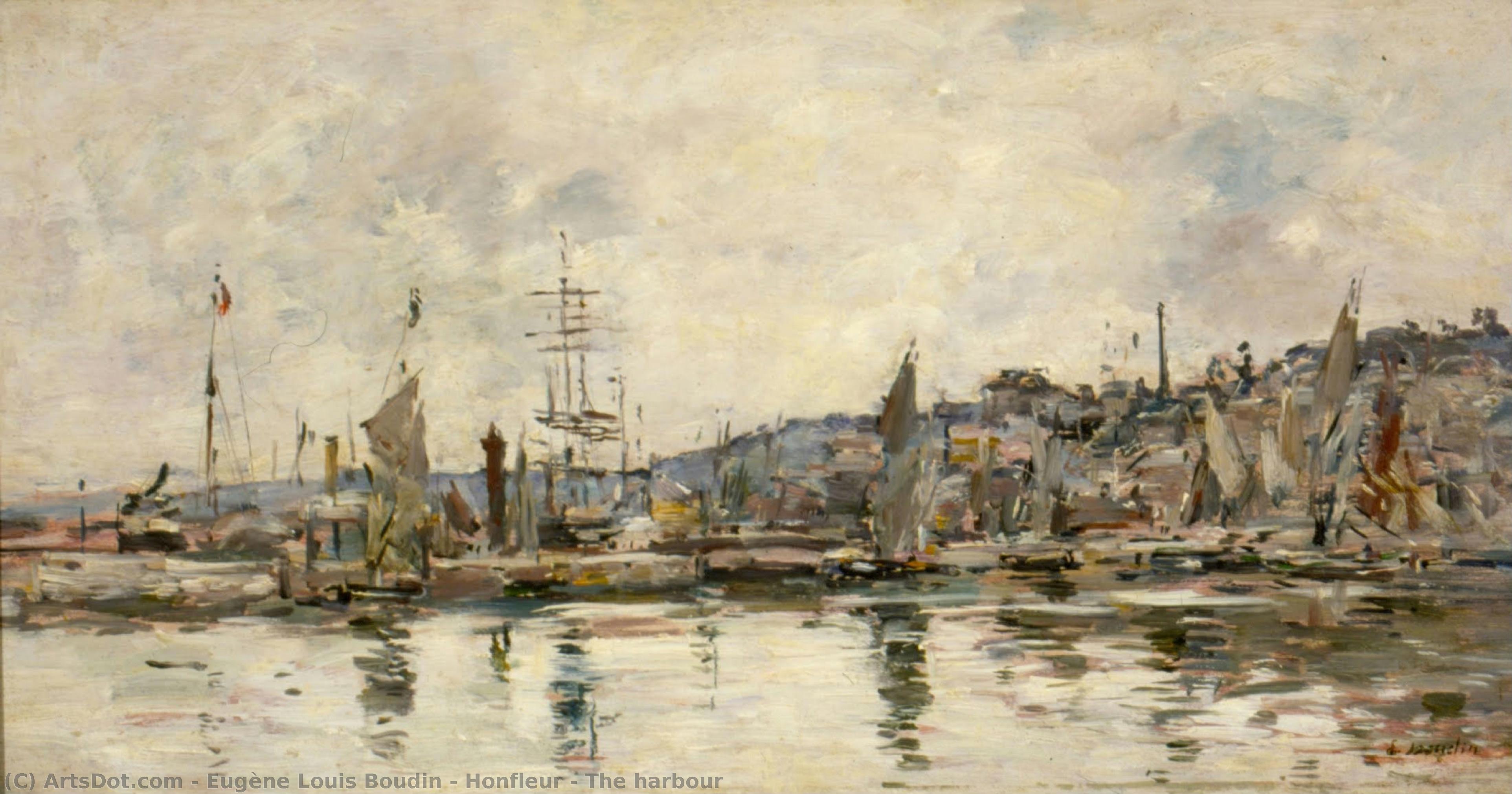 Honfleur - The Harbour — Eugène Louis Boudin
