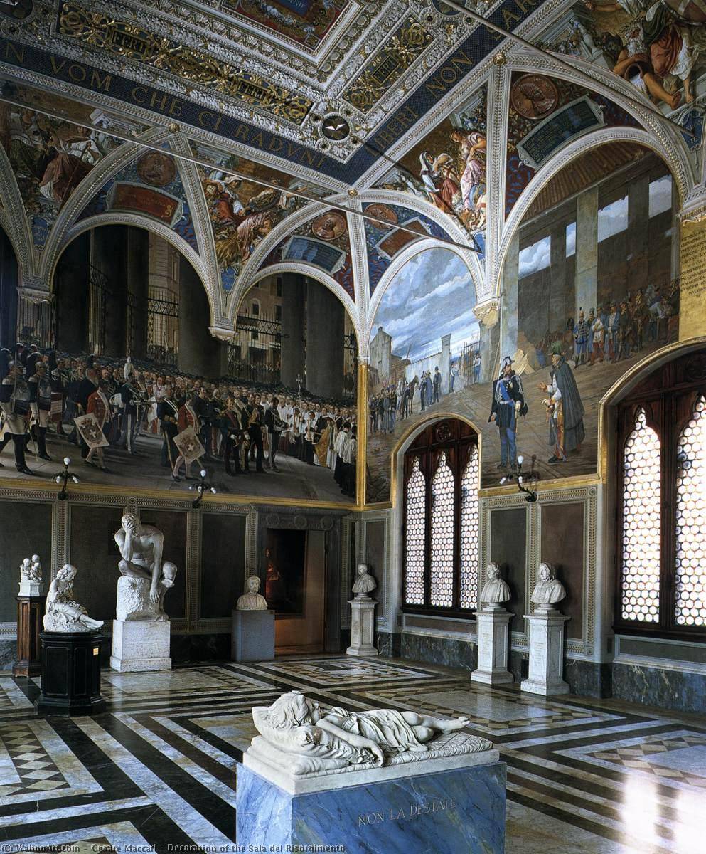 Decoration Of The Sala Del Risorgimento — Cesare Maccari