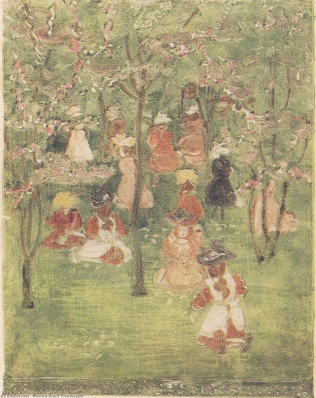 Spring In Franklin Park — Maurice Brazil Prendergast