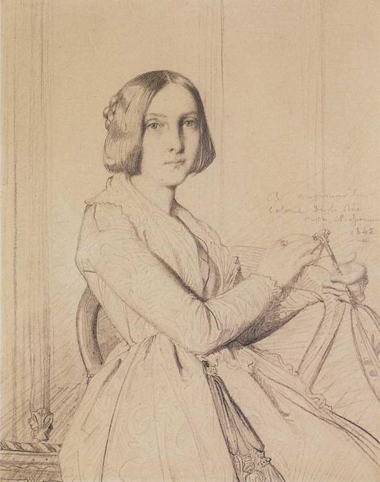 Portrait Of Zoë De La Ruë — Théodore Chassériau