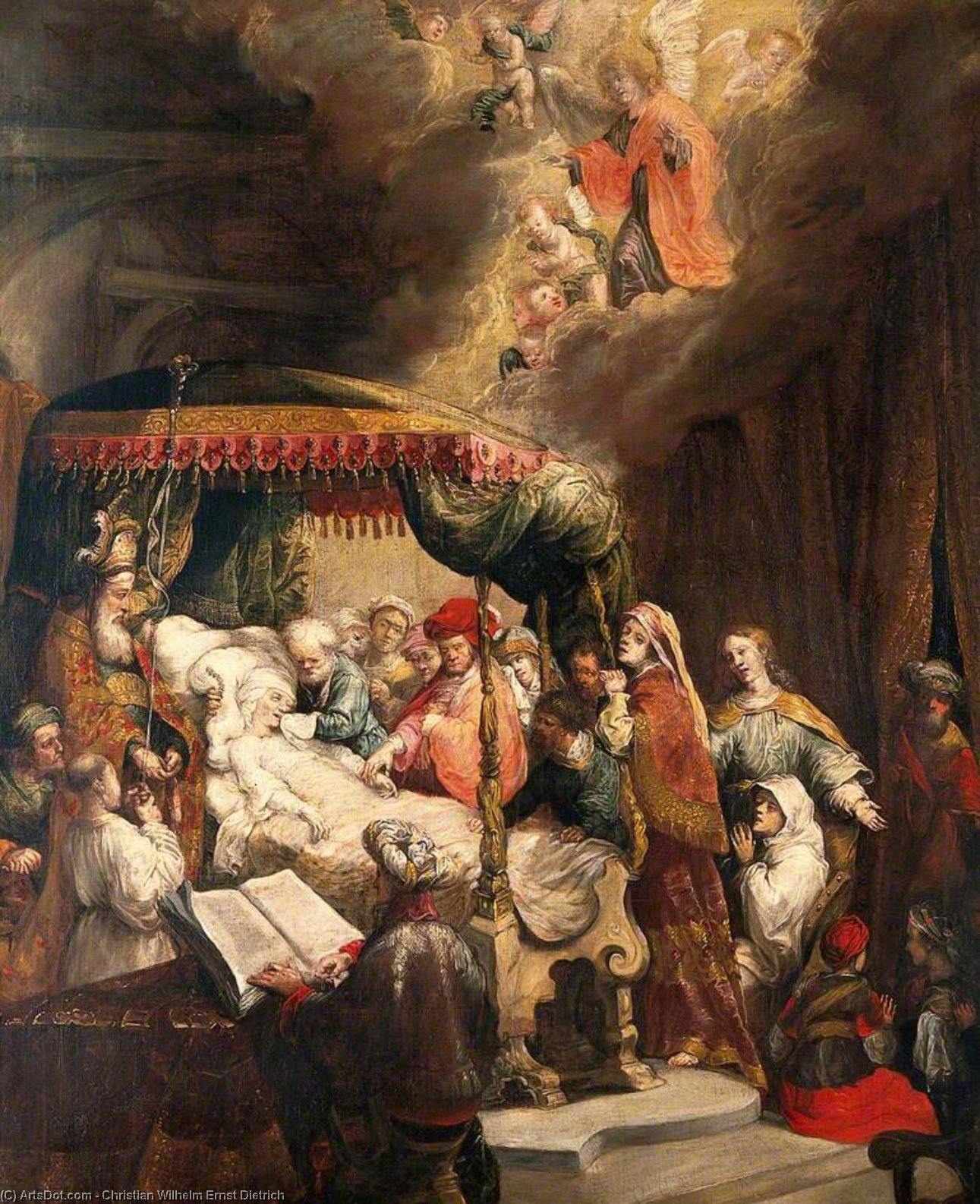 The Dormition Of The Virgin — Christian Wilhelm Ernst Dietrich Dietrich