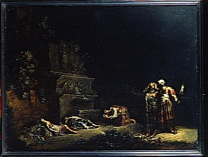 La Decouverte Des Corps De Pyrame Et De Thisbe — レオナールト・ブラメール