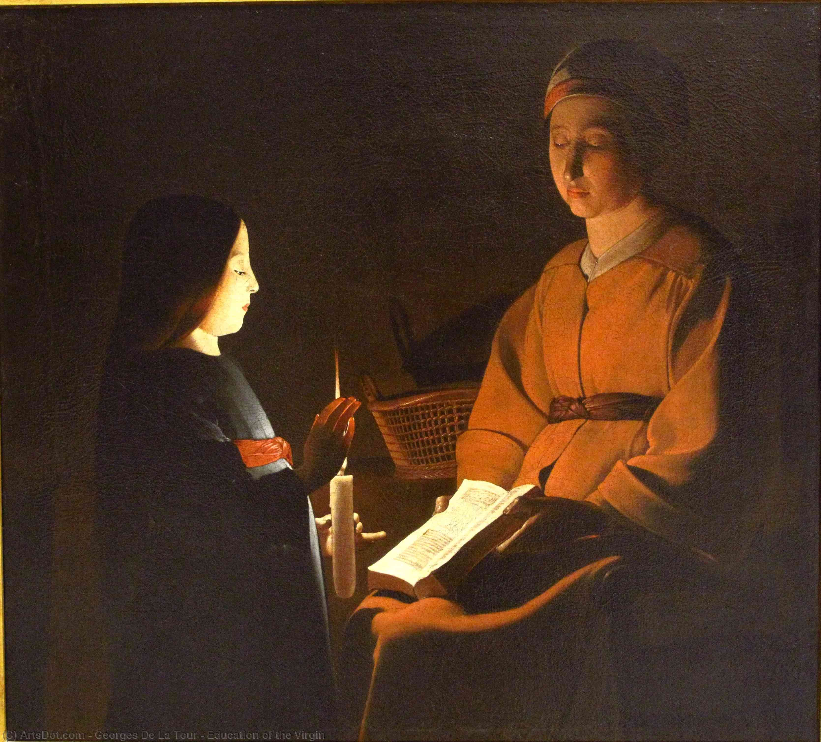 La Educación De La Virgen — Georges De La Tour