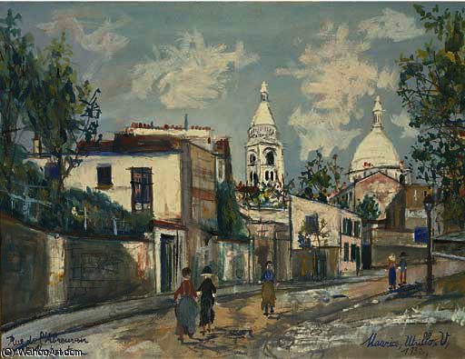 Street Of Fountain — Maurice Utrillo