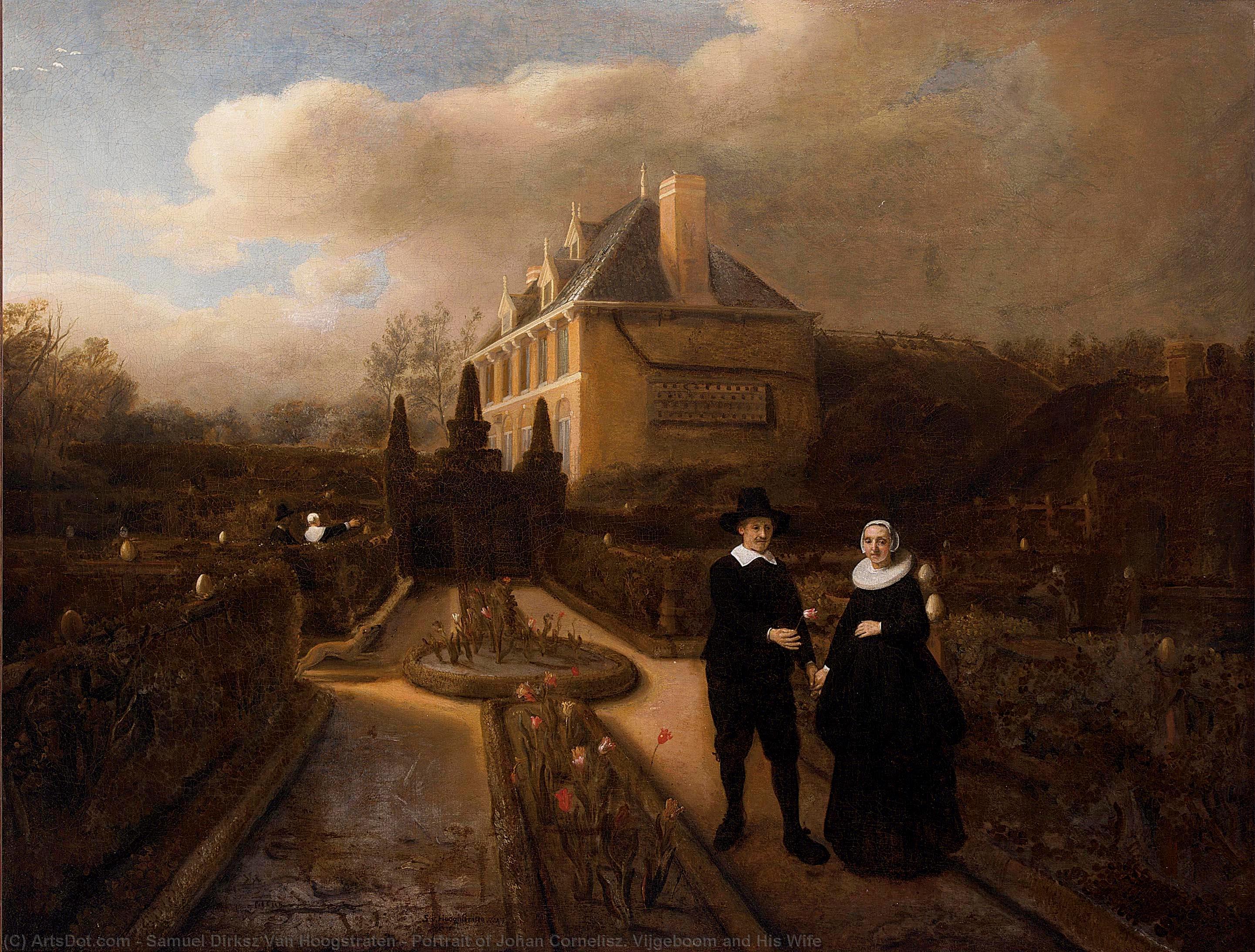 Portrait Of Johan Cornelisz. Vijgeboom And His Wife — Samuel Dirksz Van Hoogstraten