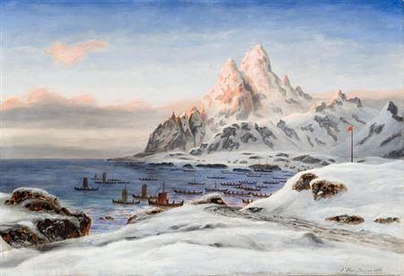 Norwegian Fiskere I Lofoten Fishermen In Lofoten — Frants Bøe