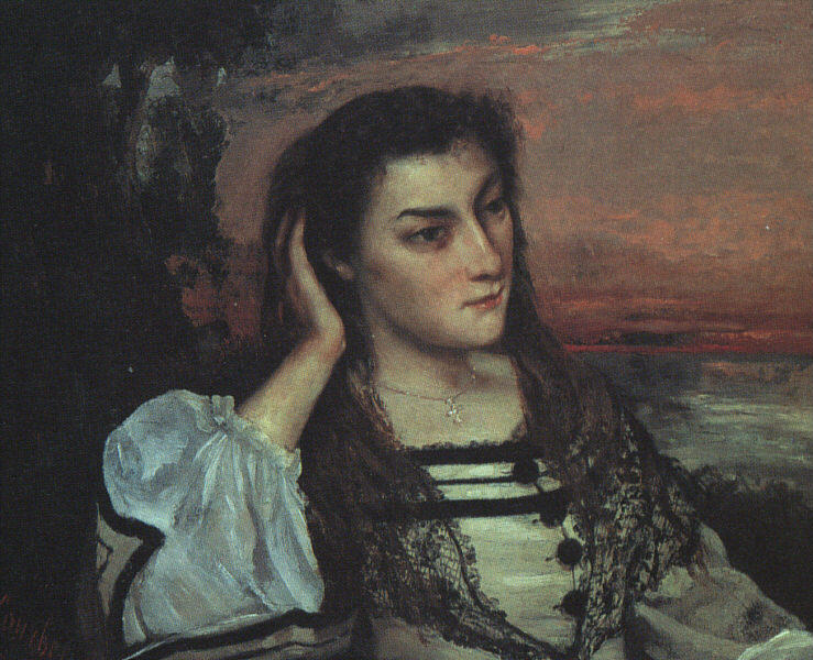 Portrait Of Gabrielle Borreau — Gustave Courbet
