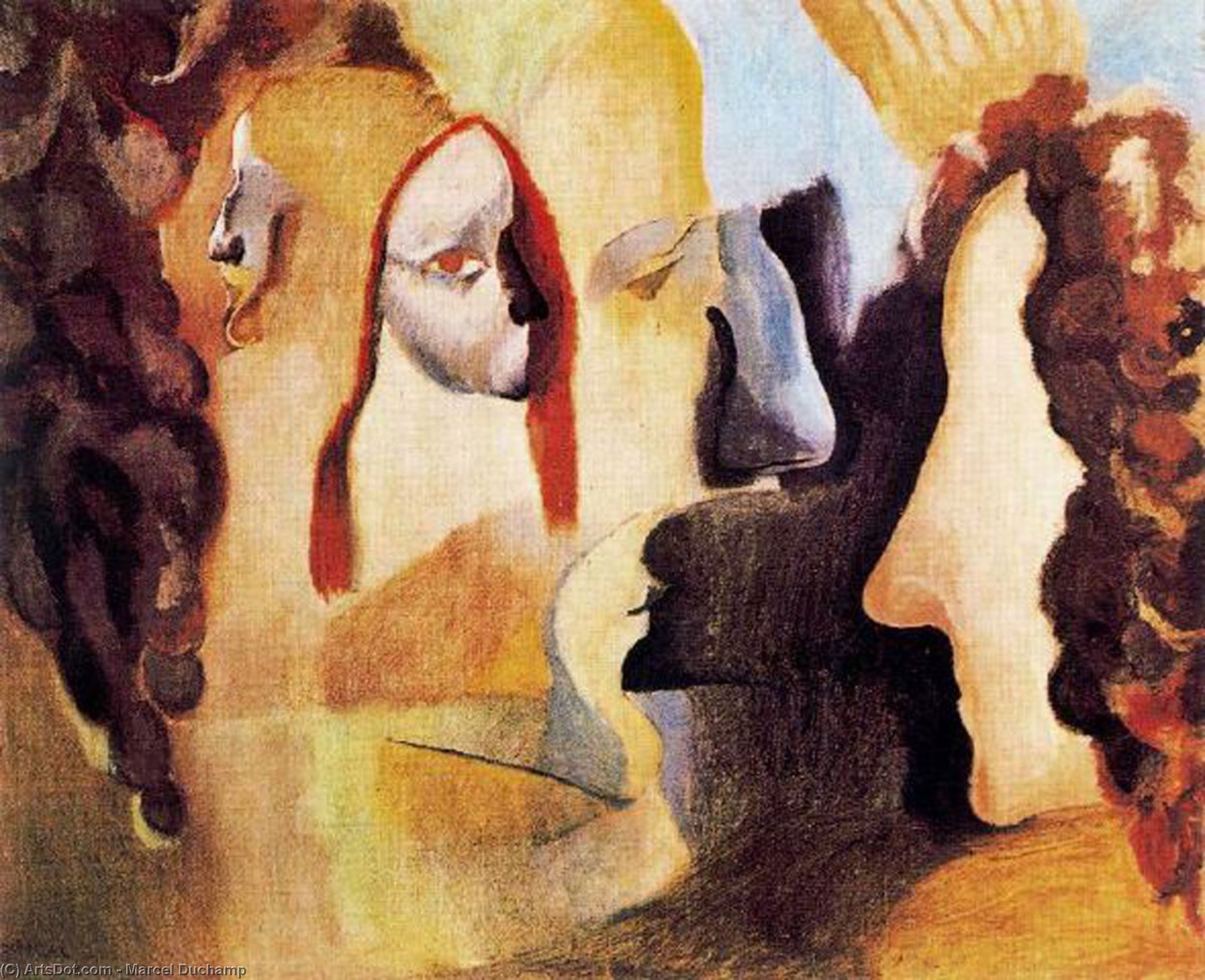 Yvonne Y Magdeleine Recortadas — Marcel Duchamp