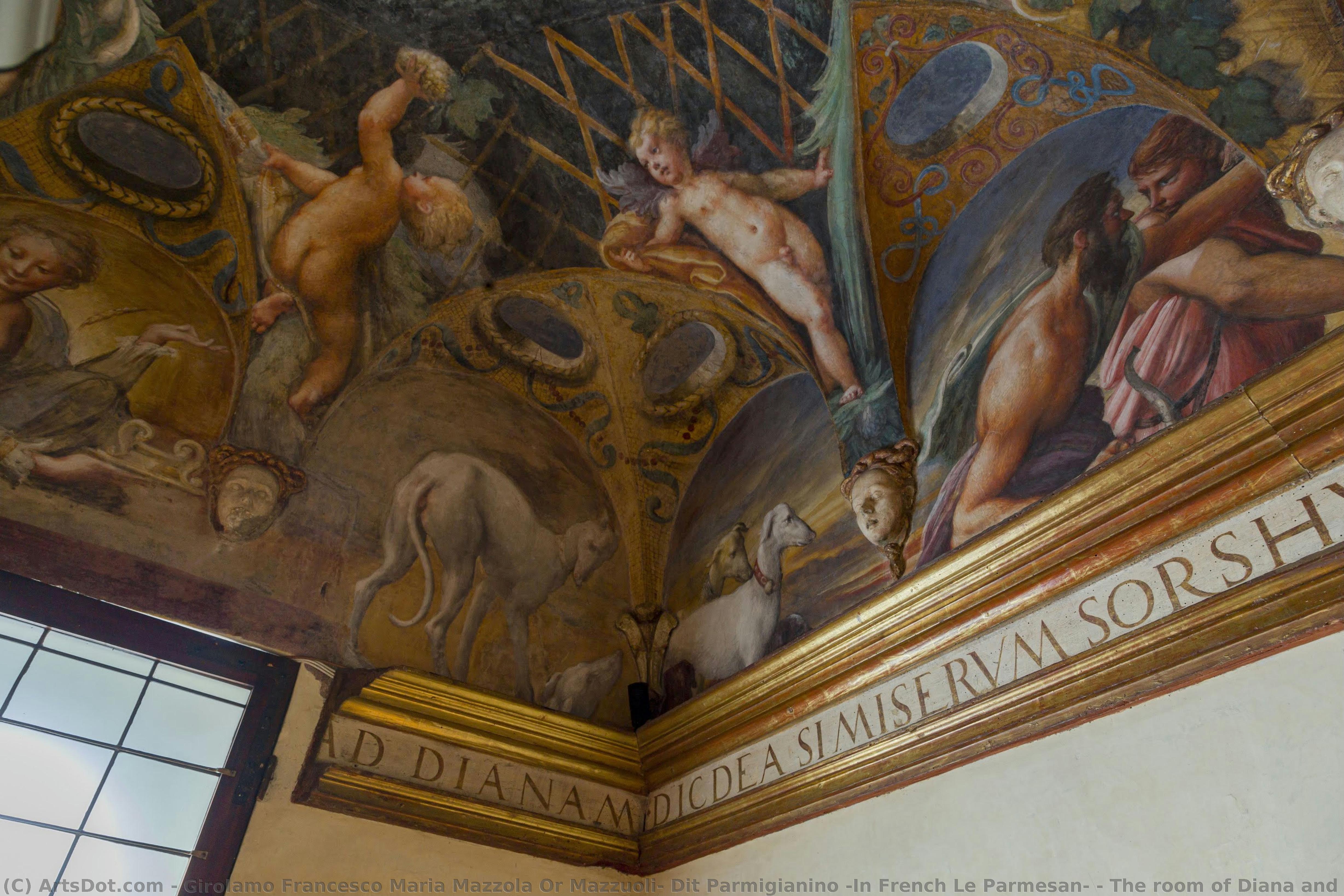 The Room Of Diana And Atteone - Atteone — Parmigianino