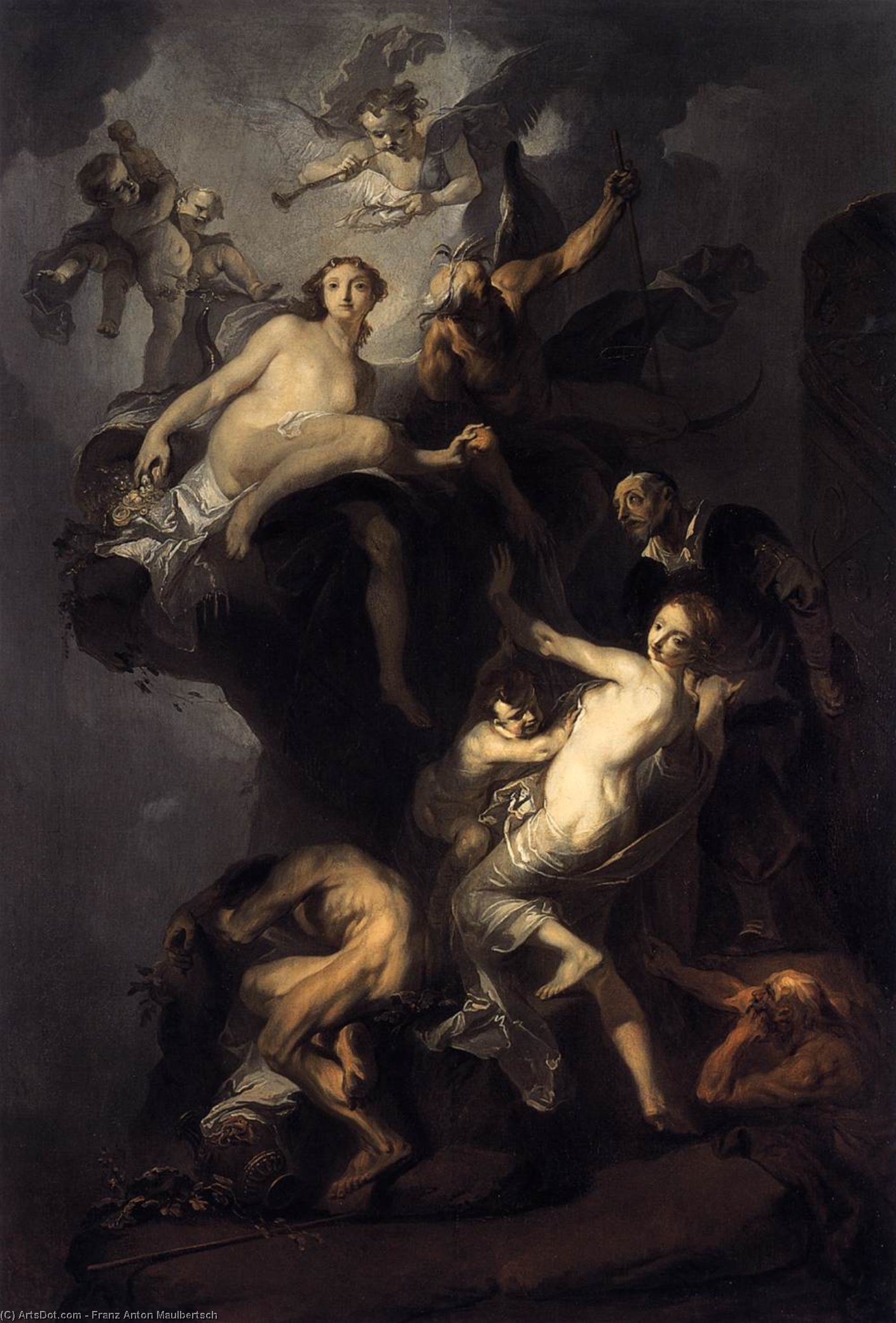Allegory On The Fate Of Art — Franz Anton Maulbertsch
