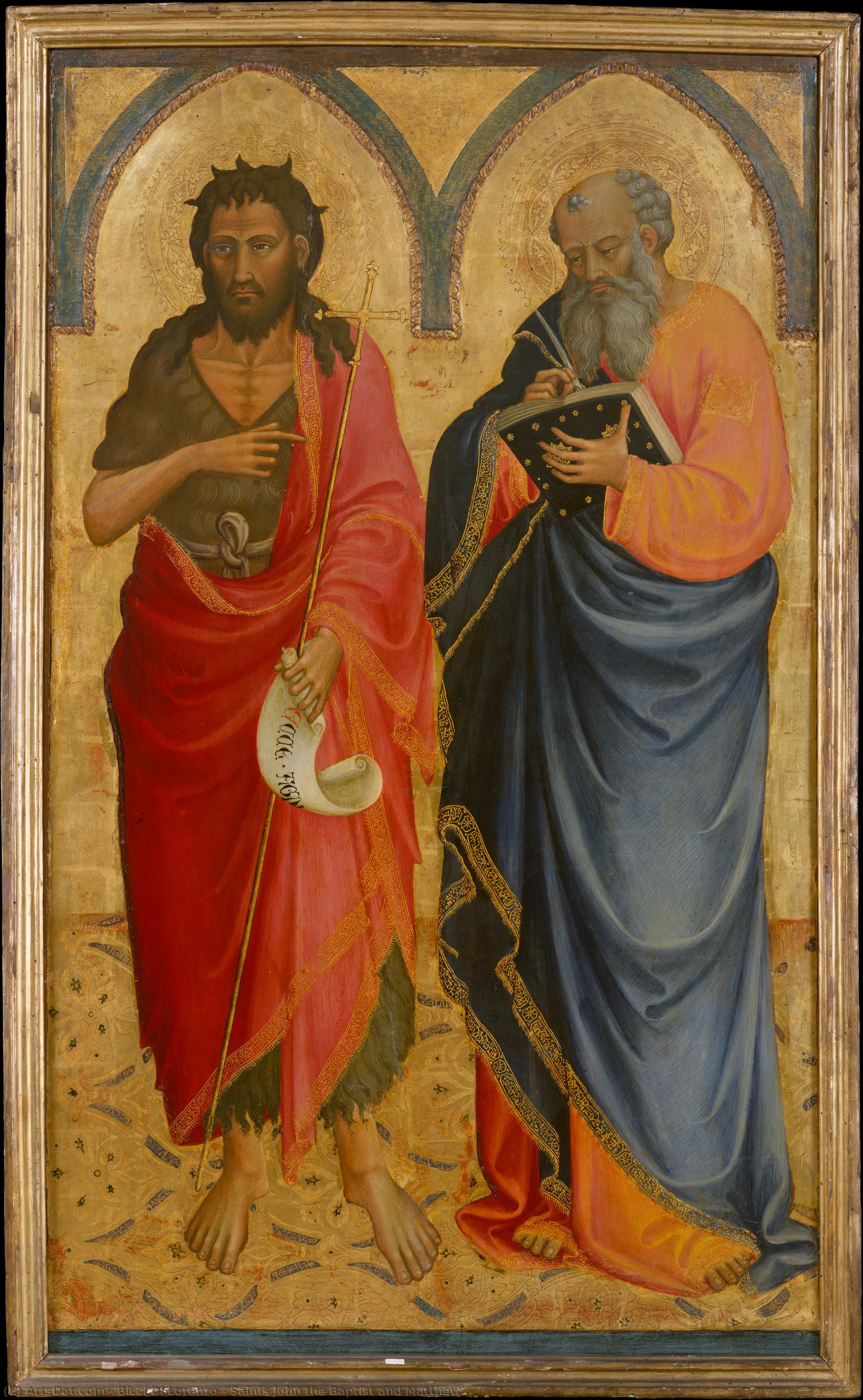 Saints John The Baptist And Matthew — Bicci Di Lorenzo