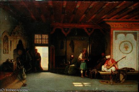 Interior Of An Oriental Cafe — Charles Théodore Frère Dit Frère Bey