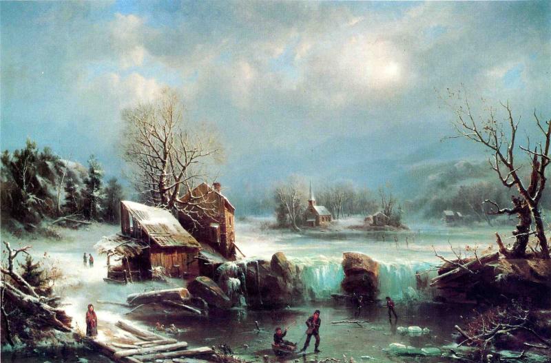 Mid-winter Moonlight — Régis François Gignoux