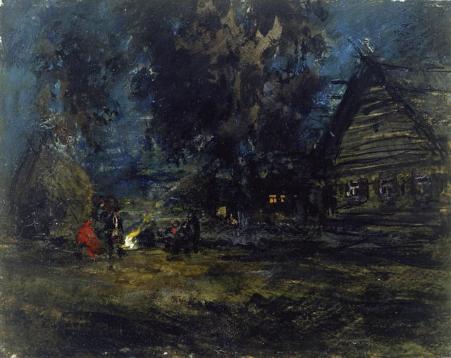 Sketch Of A Russian Village — Konstantin Alexejewitsch Korowin