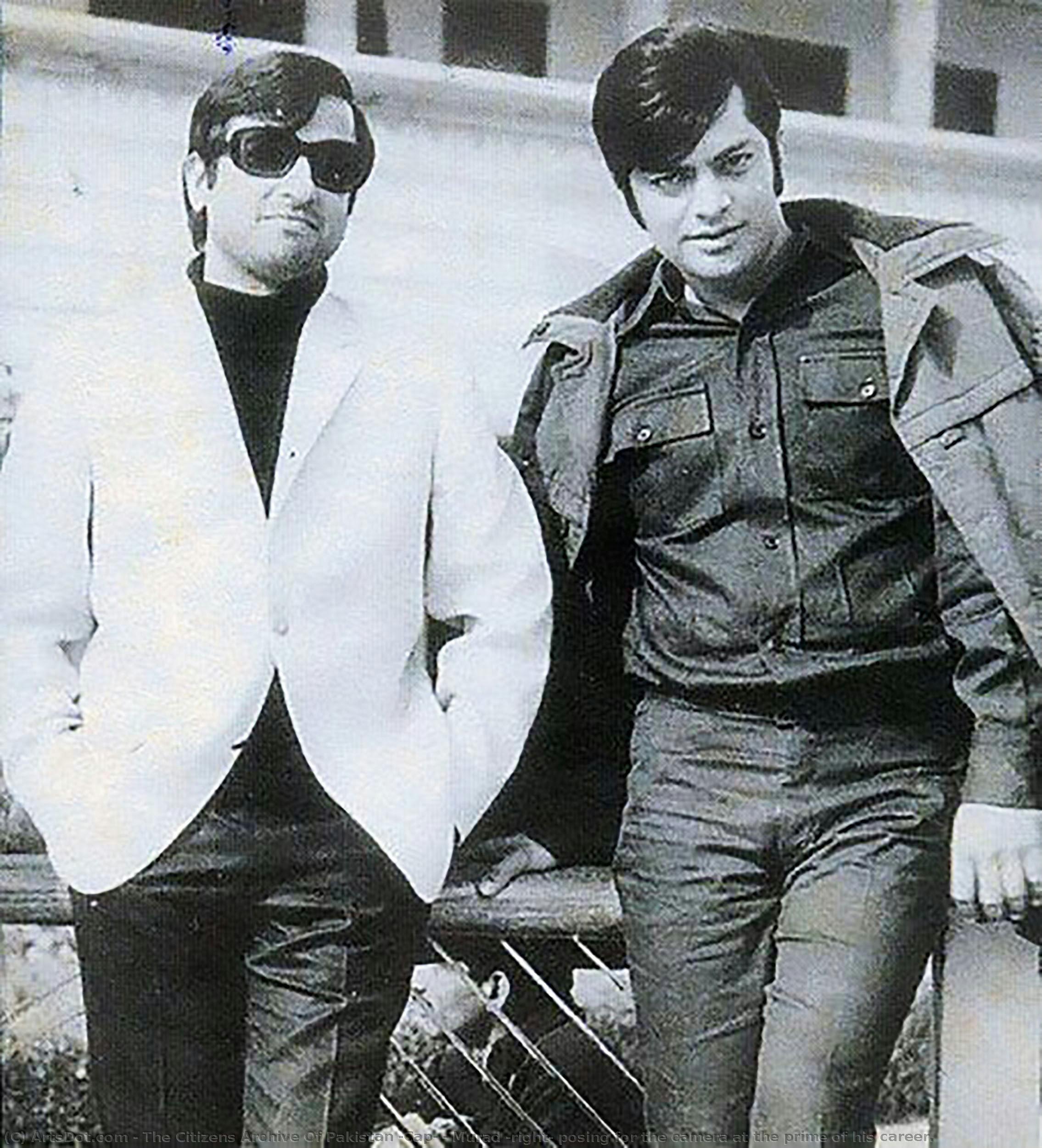 Murad (right) Posing For The Camera At The Prime Of His Career. — The Citizens Archive Of Pakistan (cap)