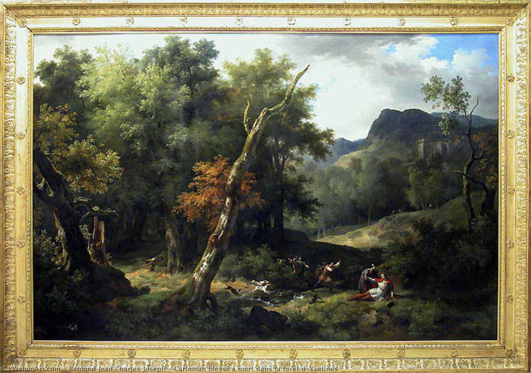 Carloman Blessé À Mort Dans La Forêt D'yvelines — Jean Charles Joseph Rémond