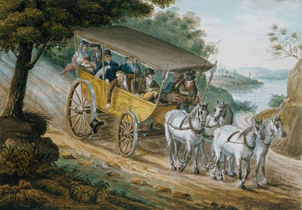 Travel By Stagecoach Near Trenton, New Jersey — Pavel Petrovich Svinin