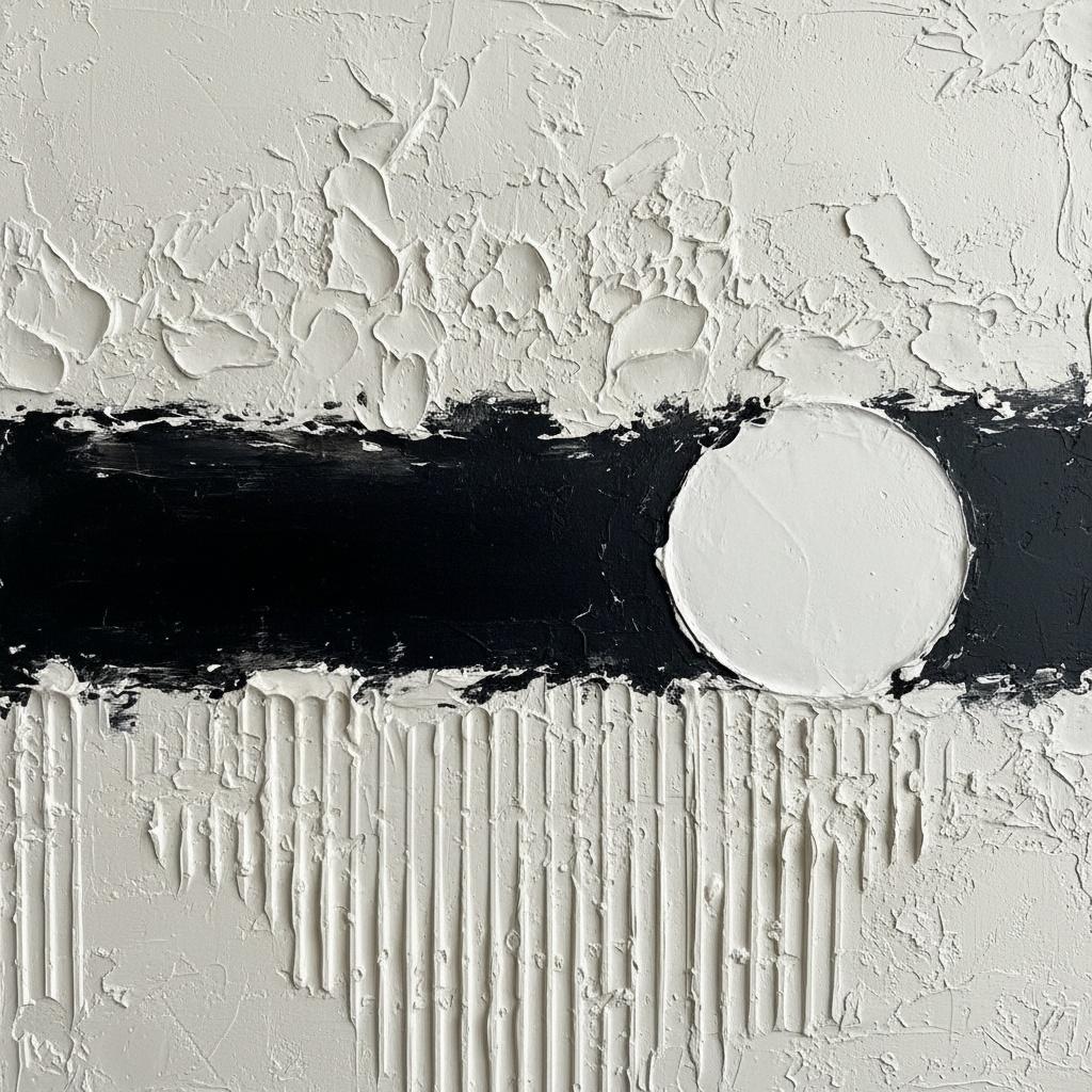 Monolithische Echos Von Licht Und Schatten In Skulpturalem Monochrome Relief — David Moreau