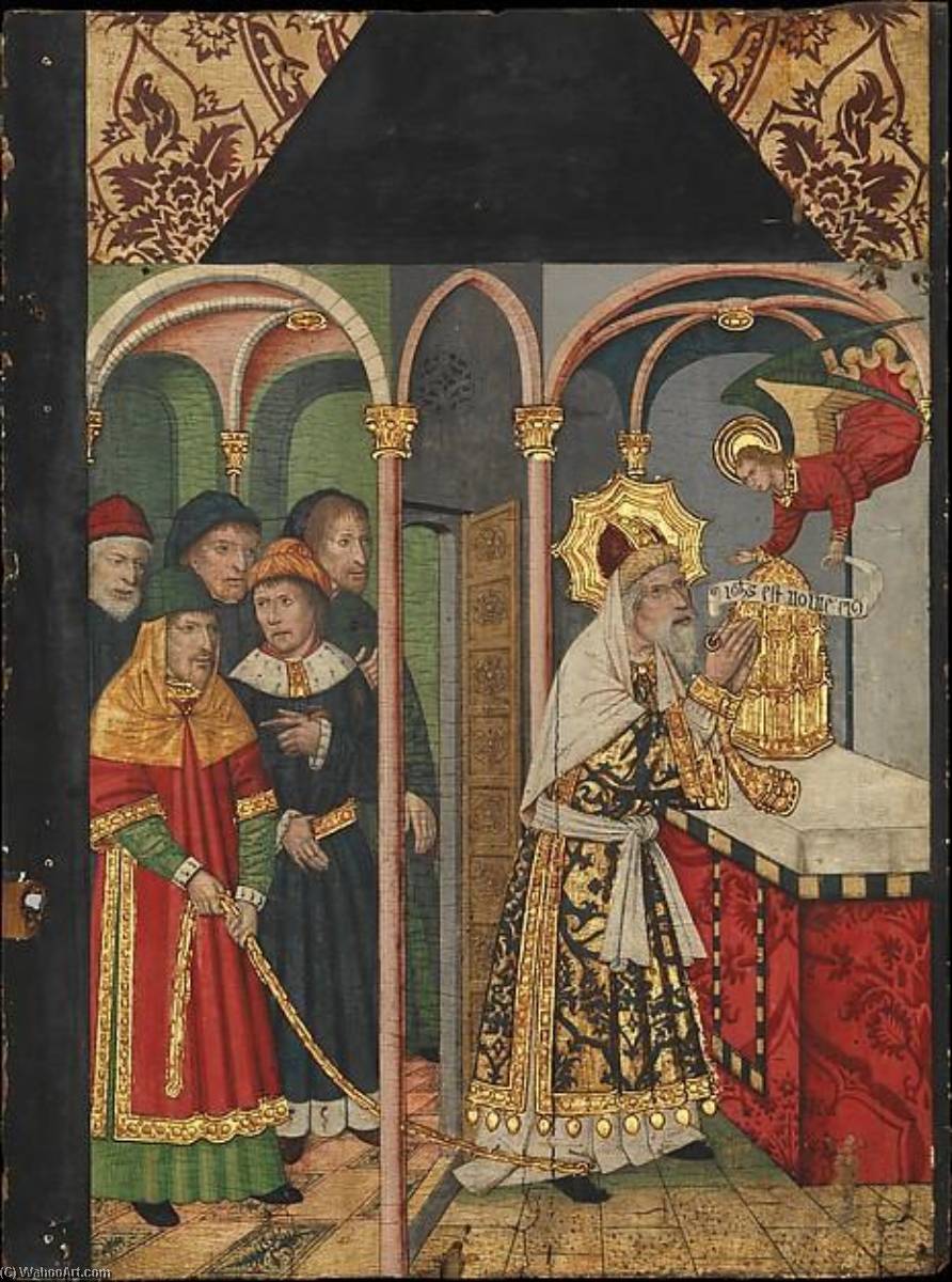 Panel With The Angel Appearing To Zacharias (from A Retable Depicting Saint John The Baptist And Scenes From His Life) — Domingo Ram