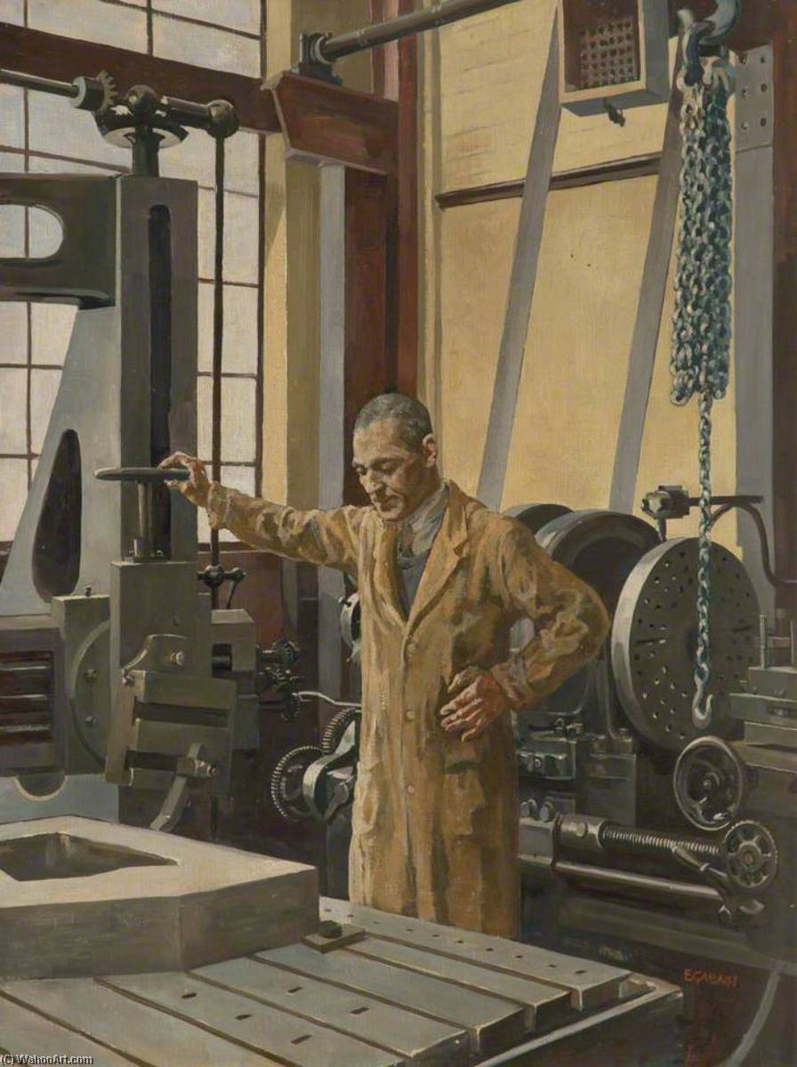 Machining A Blank For Jerricans At Williams Williams, Chester — Ethel Léontine Gabain