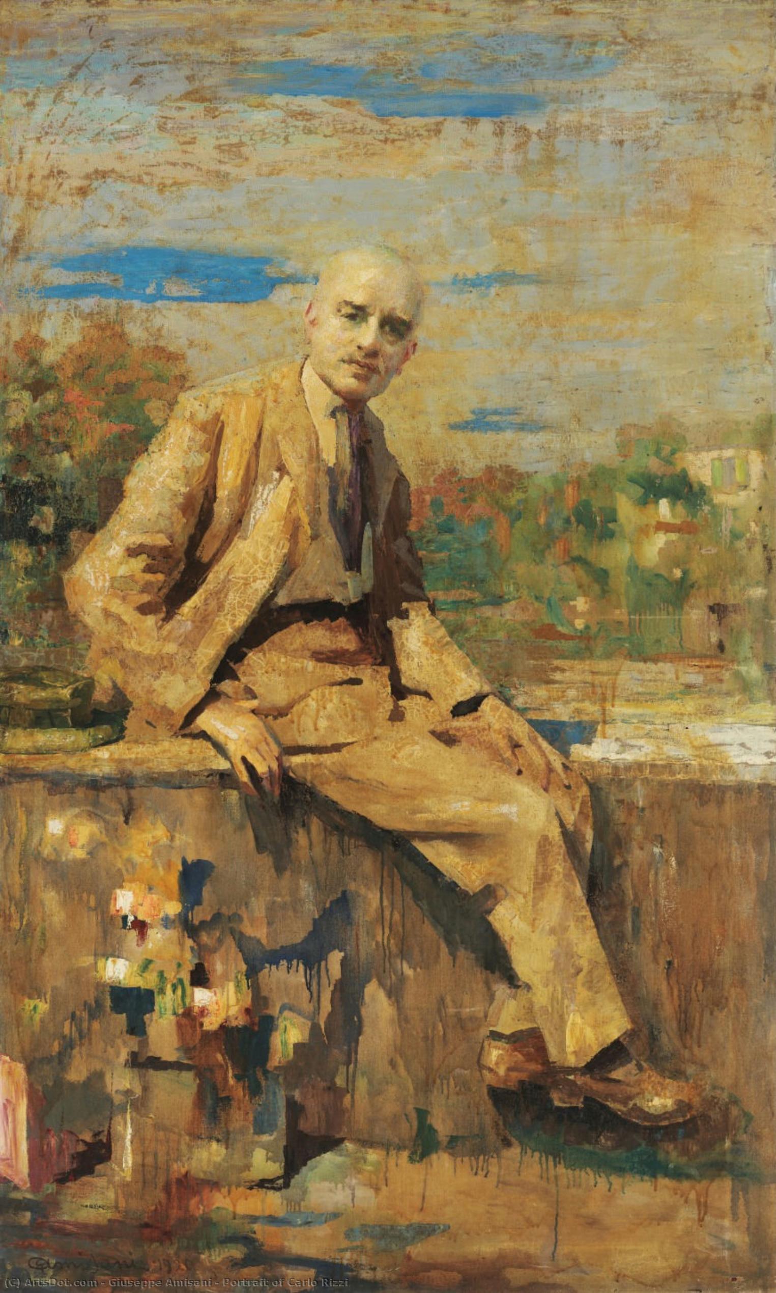 Portrait Of Carlo Rizzi — Giuseppe Amisani