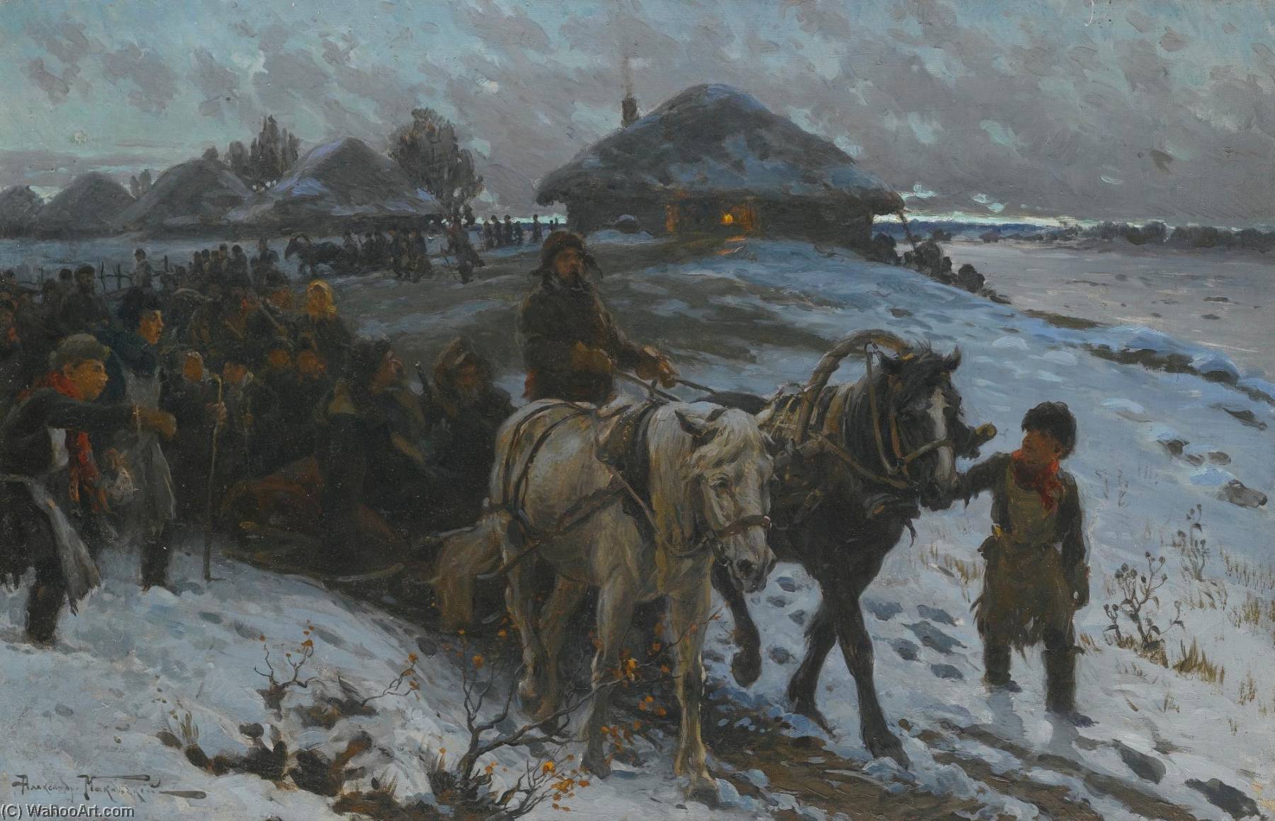 Leaving For The Hunt — Alexander Vladimirovich Makovsky