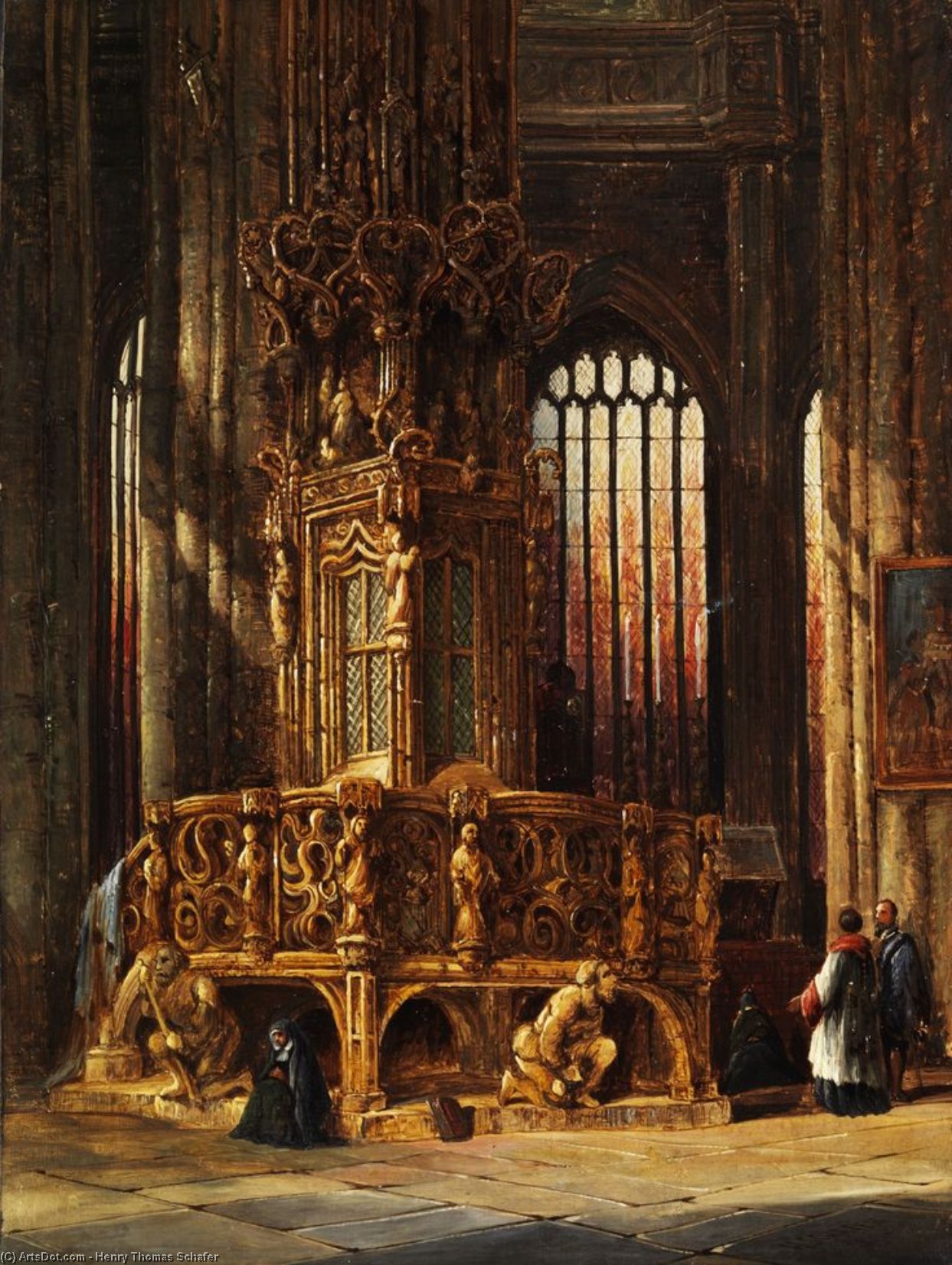 Interior Of St Lawrence Church Nuremberg Tabernacle — Henry Thomas Schafer