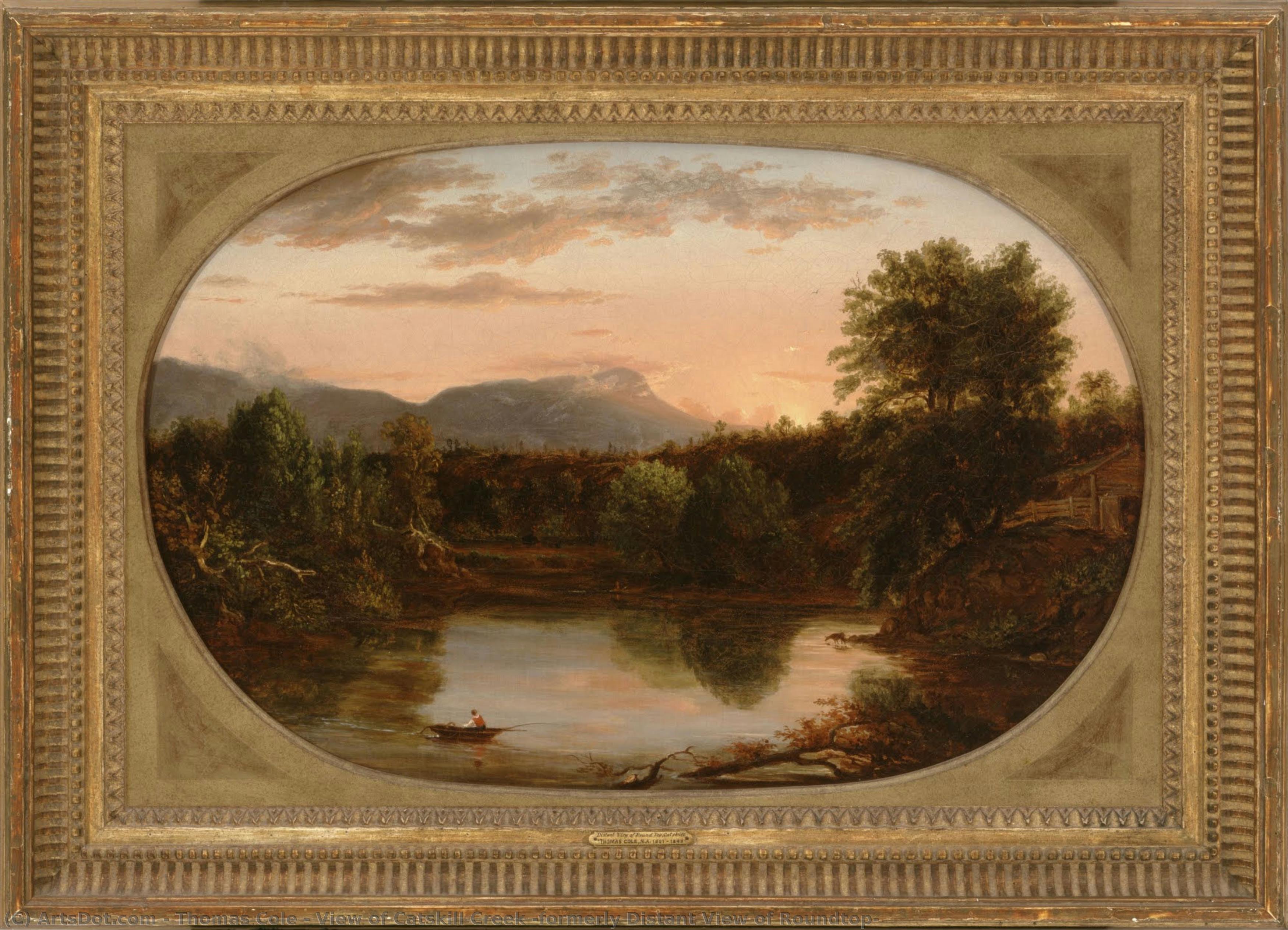 View Of Catskill Creek (formerly Distant View Of Roundtop) — Thomas Cole