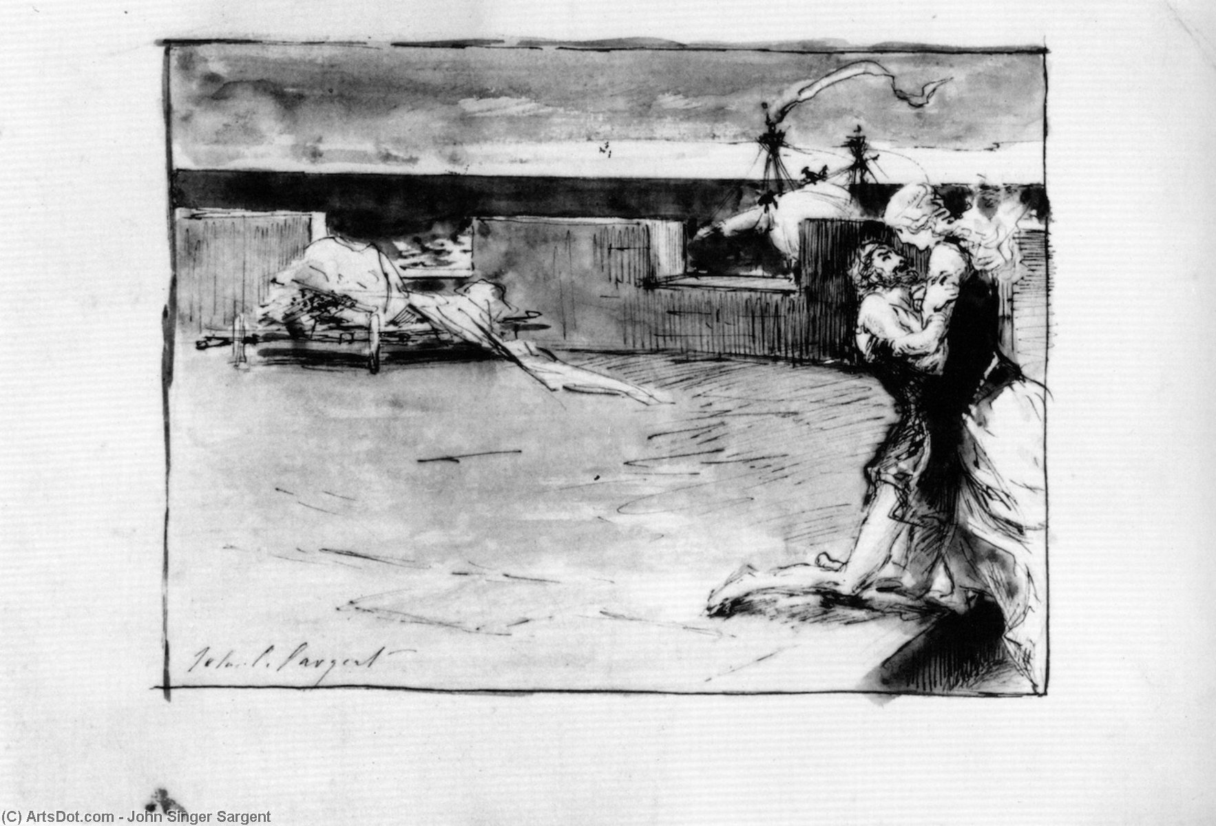 The Death Of Tristan (also Known As Tristan And Isolde) — John Singer Sargent
